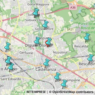 Mappa Via Guglielmo Marconi, 21050 Marnate VA, Italia (2.92786)