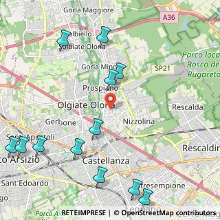 Mappa Via Guglielmo Marconi, 21050 Marnate VA, Italia (2.795)