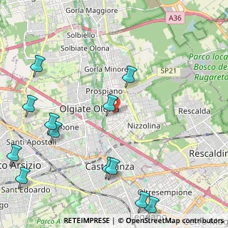 Mappa Via Guglielmo Marconi, 21050 Marnate VA, Italia (2.92083)