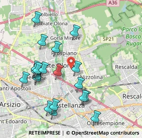 Mappa Via Guglielmo Marconi, 21050 Marnate VA, Italia (2.072)