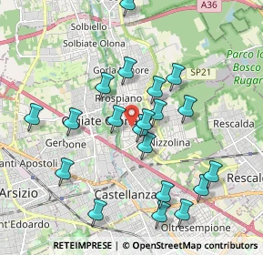 Mappa Via Guglielmo Marconi, 21050 Marnate VA, Italia (1.918)