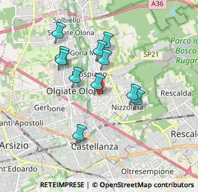Mappa Via Guglielmo Marconi, 21050 Marnate VA, Italia (1.50455)