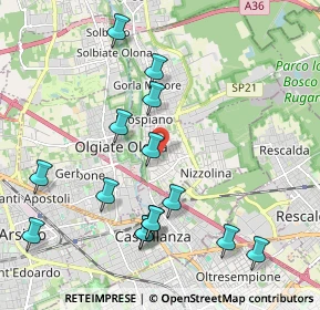 Mappa Via Guglielmo Marconi, 21050 Marnate VA, Italia (2.20467)