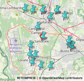 Mappa Via dello Statuto, 21017 Samarate VA, Italia (4.5465)