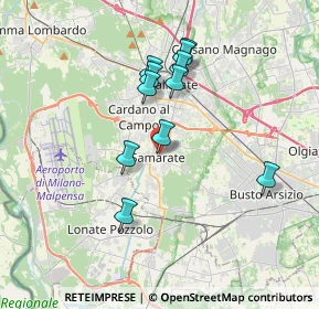 Mappa Via dello Statuto, 21017 Samarate VA, Italia (3.14364)