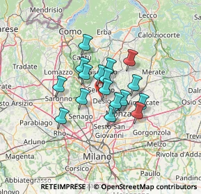 Mappa Via A. Cecov, 20832 Desio MB, Italia (8.82941)