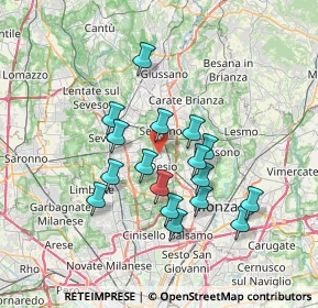 Mappa Via A. Cecov, 20832 Desio MB, Italia (6.12529)