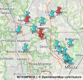Mappa Via A. Cecov, 20832 Desio MB, Italia (4.34688)