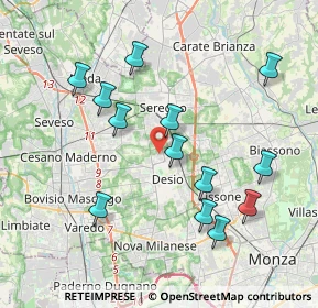 Mappa Via A. Cecov, 20832 Desio MB, Italia (3.88846)