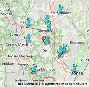 Mappa Via A. Cecov, 20832 Desio MB, Italia (3.78182)