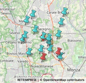 Mappa Via A. Cecov, 20832 Desio MB, Italia (3.15176)