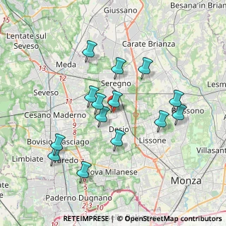 Mappa Via A. Cecov, 20832 Desio MB, Italia (3.49357)