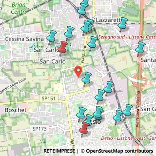 Mappa Via A. Cecov, 20832 Desio MB, Italia (1.2725)