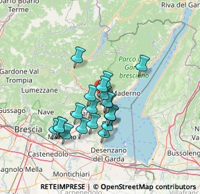 Mappa Via Marcantonio Turrini, 25079 Vobarno BS, Italia (10.6375)