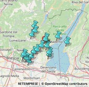 Mappa Via Marcantonio Turrini, 25079 Vobarno BS, Italia (11.09889)