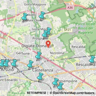 Mappa Via Guzzetti, 21050 Marnate VA, Italia (3.00615)