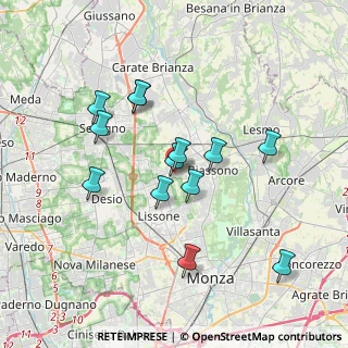 Mappa Via V. Bottego, 20851 Lissone MB, Italia (3.30462)