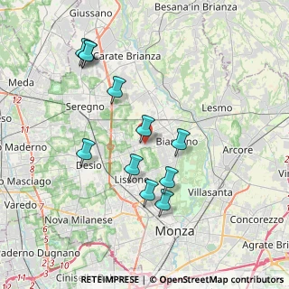 Mappa Via V. Bottego, 20851 Lissone MB, Italia (3.68636)