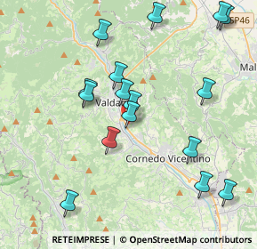 Mappa Via Serraglio, 36073 Cornedo Vicentino VI, Italia (4.23688)