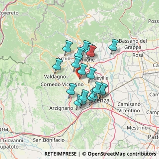 Mappa Via Giarre, 36033 Isola Vicentina VI, Italia (9.92421)