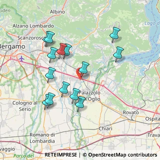 Mappa Via Guglielmo Marconi, 24060 Telgate BG, Italia (7.34429)