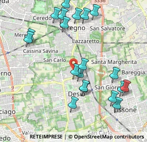 Mappa Via Milano, 20033 Desio MB, Italia (2.201)