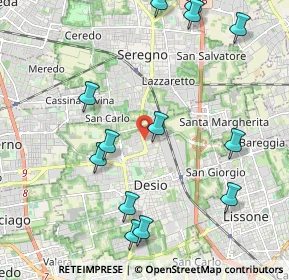 Mappa Via Milano, 20033 Desio MB, Italia (2.43462)