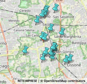 Mappa Via Milano, 20033 Desio MB, Italia (1.713)