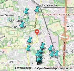 Mappa Via Milano, 20033 Desio MB, Italia (1.212)