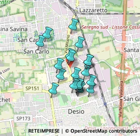 Mappa Via Milano, 20033 Desio MB, Italia (0.6435)