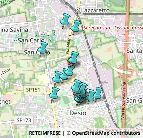 Mappa Via Milano, 20033 Desio MB, Italia (0.7885)