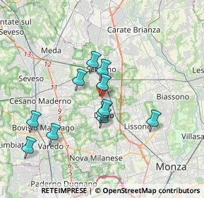 Mappa Via Milano, 20033 Desio MB, Italia (3.16273)