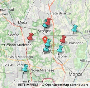 Mappa Via Milano, 20033 Desio MB, Italia (2.89909)