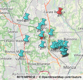 Mappa Via Milano, 20033 Desio MB, Italia (3.5945)