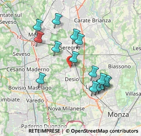 Mappa Via Milano, 20033 Desio MB, Italia (3.54867)