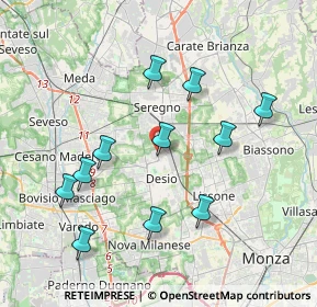 Mappa Via Milano, 20033 Desio MB, Italia (3.82909)