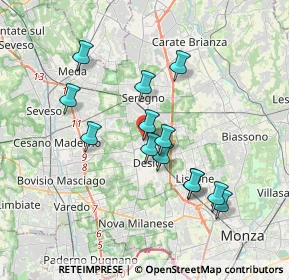 Mappa Via Milano, 20033 Desio MB, Italia (3.22)