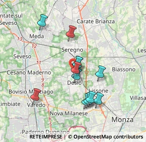Mappa Via Milano, 20033 Desio MB, Italia (3.08)