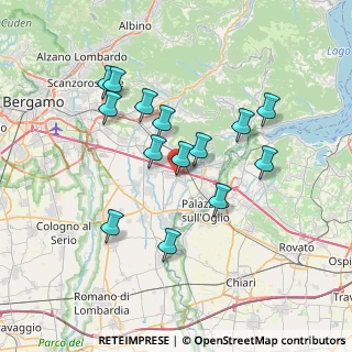 Mappa Via Gaetano Donizetti, 24060 Telgate BG, Italia (6.51071)
