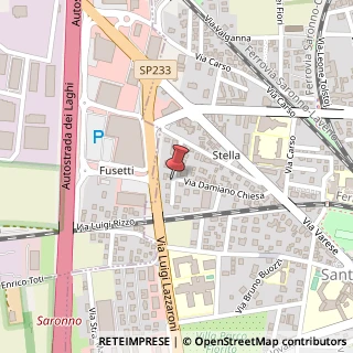 Mappa Via Borsi, 15, 21047 Saronno, Varese (Lombardia)