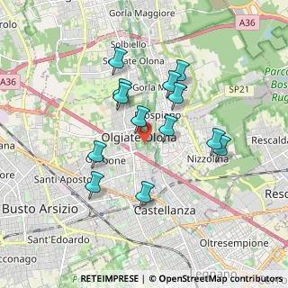 Mappa Via Tovo Giacomo, 21057 Olgiate Olona VA, Italia (1.58923)