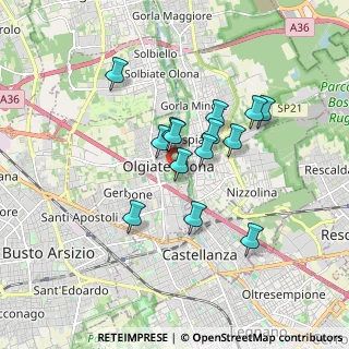 Mappa Via Tovo Giacomo, 21057 Olgiate Olona VA, Italia (1.37786)