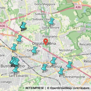 Mappa Via Tovo Giacomo, 21057 Olgiate Olona VA, Italia (3.04684)