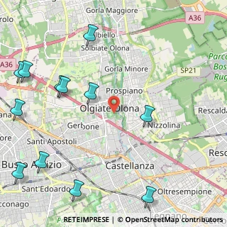 Mappa Via Tovo Giacomo, 21057 Olgiate Olona VA, Italia (3.12154)