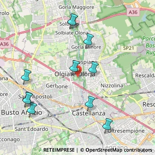 Mappa Via Tovo Giacomo, 21057 Olgiate Olona VA, Italia (2.42)