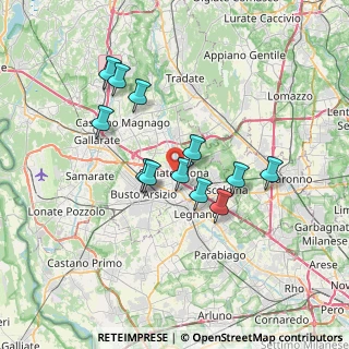 Mappa Via Tovo Giacomo, 21057 Olgiate Olona VA, Italia (5.9875)
