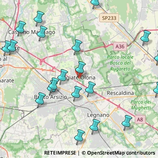 Mappa Via Tovo Giacomo, 21057 Olgiate Olona VA, Italia (5.6615)