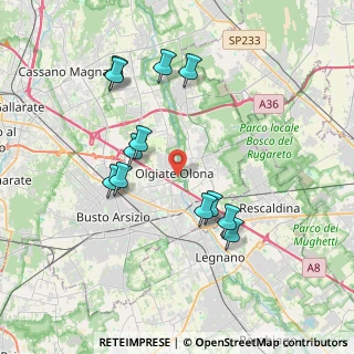 Mappa Via Tovo Giacomo, 21057 Olgiate Olona VA, Italia (3.66917)