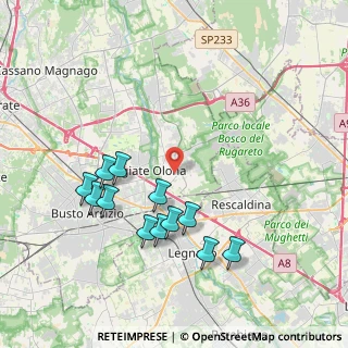 Mappa Via Generale Galvaligi, 21050 Marnate VA, Italia (3.93083)