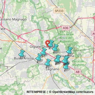 Mappa Via Generale Galvaligi, 21050 Marnate VA, Italia (3.465)